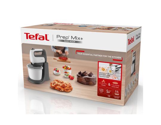 Tefal Prep´Mix+, 500 W, valkoinen - Sekoitin pyörivällä kulholla