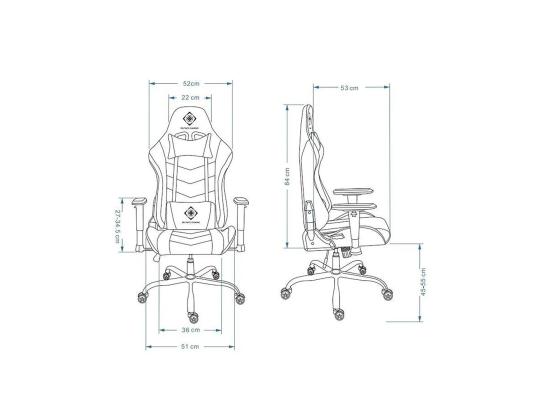 Pelituoli Deltaco PCH80 (PU), vaaleanpunainen