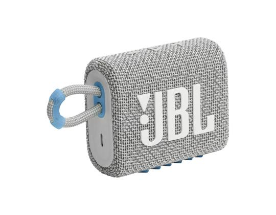 Kannettava kaiutin JBL Go3, IPX7, eko valkoinen