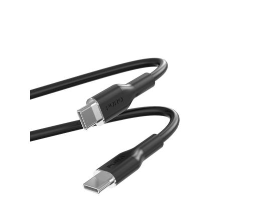 Puro Soft, USB-C / USB-C, 1,5 m, musta - Kaapeli