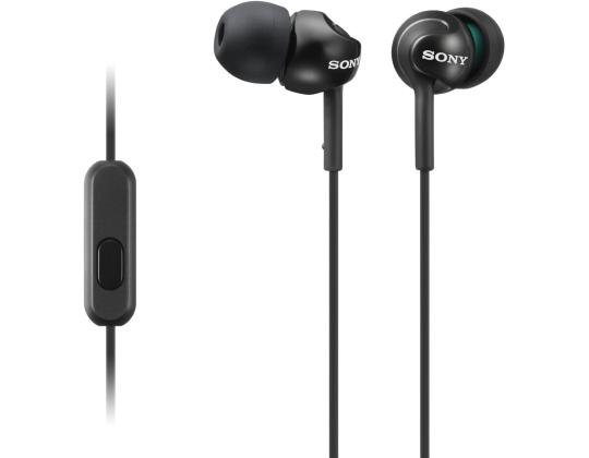 Sony EX110AP, musta - In-ear kuulokkeet