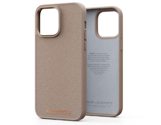 NJORD BYELEMENTS Fabric Just, iPhone 14 Pro Max, vaaleanpunainen hiekka - kotelo