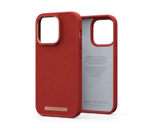 NJORD BYELEMENTS Mokkanahka Comfort+, iPhone 14 Pro, punainen - Kotelo