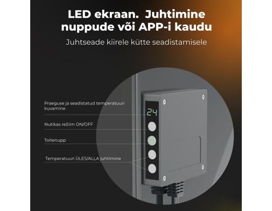 Aeno, 700+ W, hall - Premium Eco Smart kütteseade