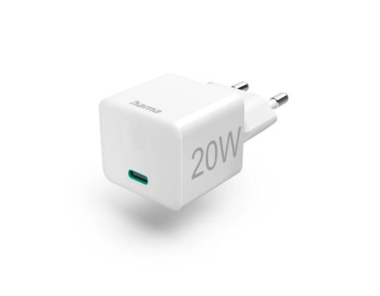 Hama Pikalaturi, USB-C, 20 W, valkoinen - Virtalähde