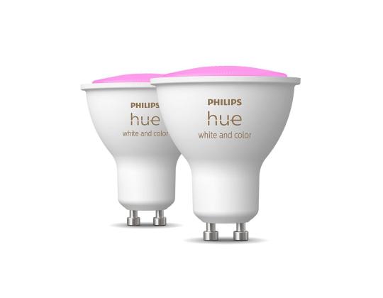 Philips Hue White and Color Ambiance, GU10, 2 kpl, värillinen - Älykäs valosarja