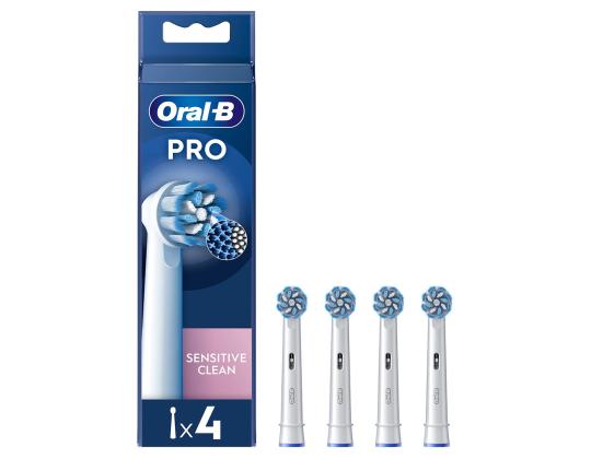 Braun Oral-B Sensitive Clean PRO, 4 kpl, valkoinen - Lisäharjat