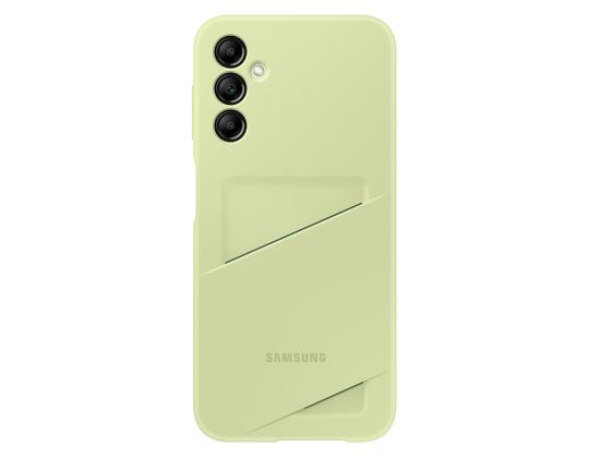 Samsung korttipaikan kansi, Galaxy A14, korttitaskulla, vaaleanvihreä - kansi