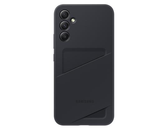 Samsung korttipaikan kansi, Galaxy A34, korttitaskulla, musta - kansi
