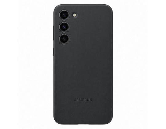 Samsung nahkakuori, Galaxy S23+, musta - Nahkakotelo