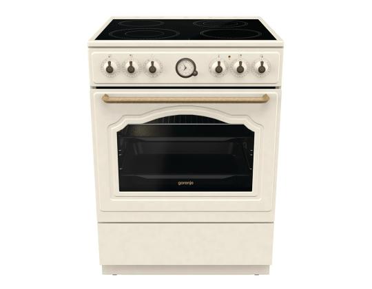 Gorenje, 11 toimintoa, 71 L, leveys 60 cm, beige - Keraaminen liesi