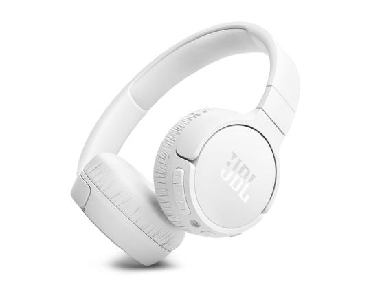 JBL Tune 670NC, mukautuva melunvaimennus, valkoinen - On-ear langattomat kuulokkeet