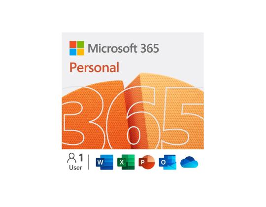 Microsoft 365 Personal, 12 kuukauden tilaus, 1 käyttäjä / 5 laitetta, 1 Tt OneDrive, FIN - Ohjelmisto