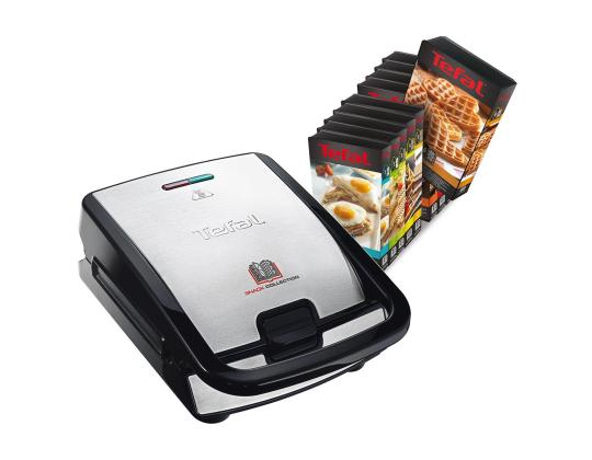 Tefal Snack Collection, 700 W, ruostumaton teräs - Sandwich-grilli vaihdettavilla levyillä