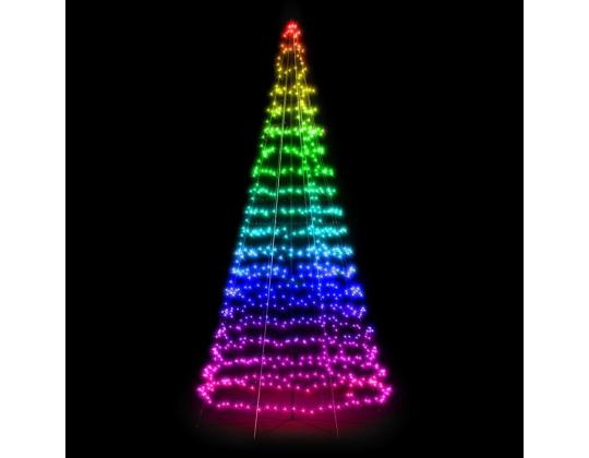 Twinkly Light Tree 3D, 300 LED, IP44, 2 m, musta - Älykäs joulukuusi