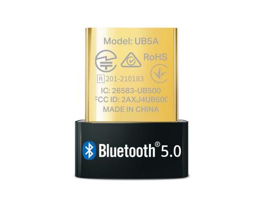 TP-Link UB5A, USB, Bluetooth 5.0, must - Bluetooth-sovitin