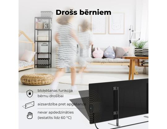 Aeno, 700+ W, must - Premium Eco Smart kütteseade