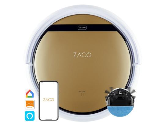 Zaco V5x, märkä- ja kuivapesu, kultainen - Robottipölynimuri