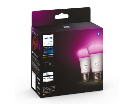 Philips Hue White and Color Ambiance, E27, 2 kpl, värillinen - Älykäs valosarja