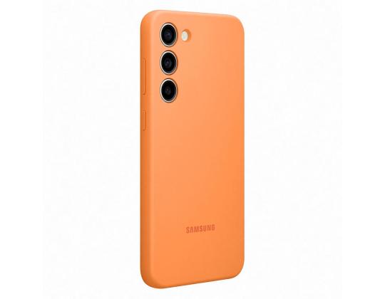 Samsung silikonikuori, Galaxy S23+, oranssi - kotelo
