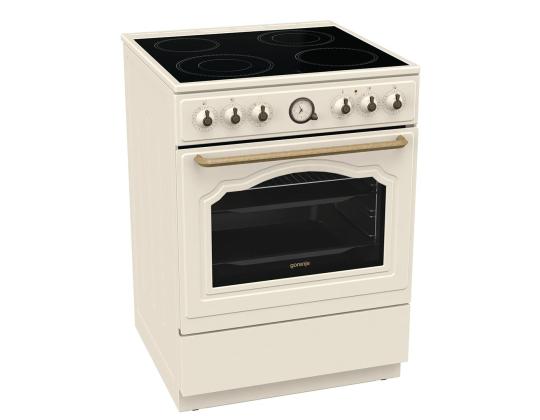 Gorenje, 11 toimintoa, 71 L, leveys 60 cm, beige - Keraaminen liesi