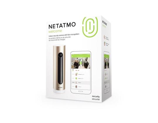 Netatmo Welcome Smart Camera, kultainen - Turvakamera kasvojentunnistuksella
