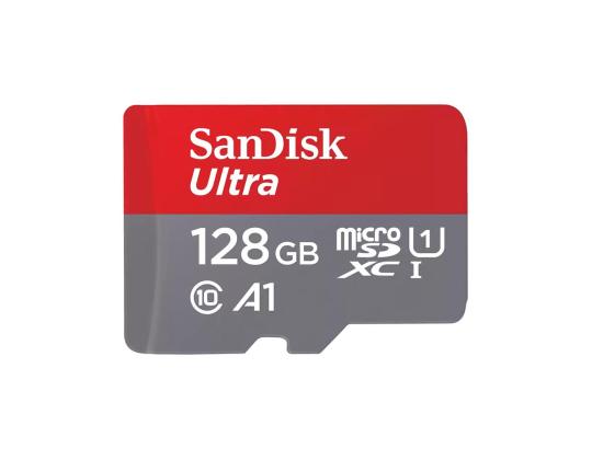 SANDISK Ultra microSD SD-sovittimella, 128 Gt - Mälukaart