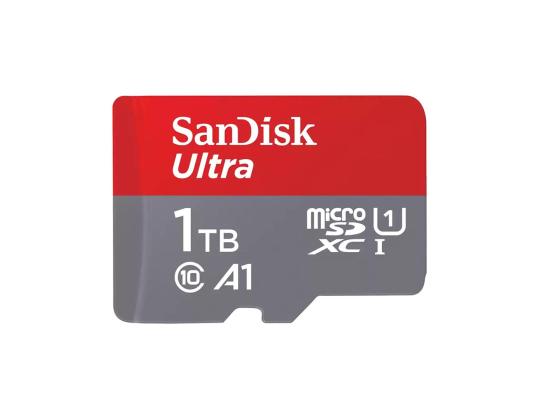 SANDISK Ultra microSDXC, 1 TB, hall - MicroSD-kortti SD-sovitin