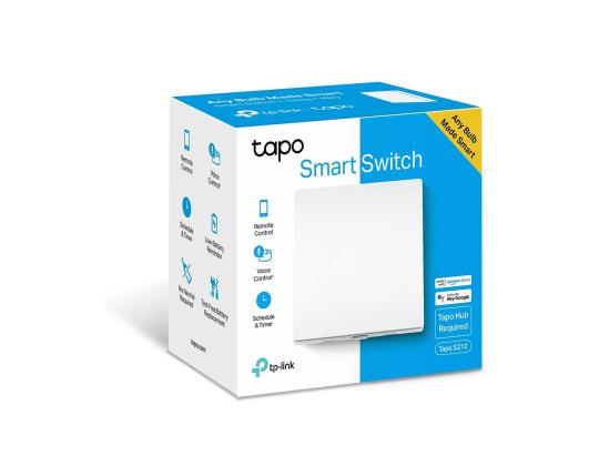 TP-Link Tapo S210, 1-kanavainen, 1-suuntainen, valkoinen - Älykäs valokytkin