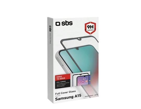SBS Full Cover Glass Näytönsuoja, Samsung Galaxy A15 - Näytönsuoja