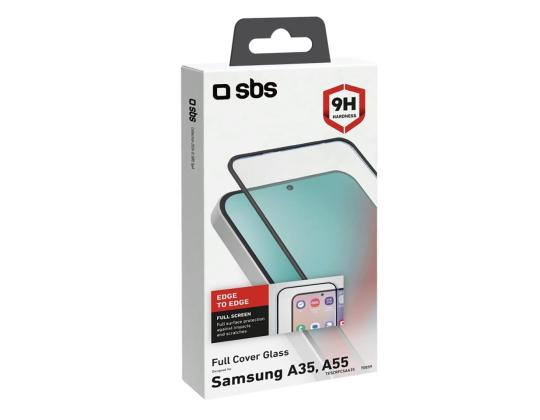 SBS Full Cover Lasinen Näytönsuoja, Samsung Galaxy A35/A55 - Näytönsuoja