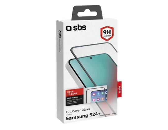 SBS Full Cover Glass Näytönsuoja, Samsung Galaxy S24+, läpinäkyvä - Näytönsuoja
