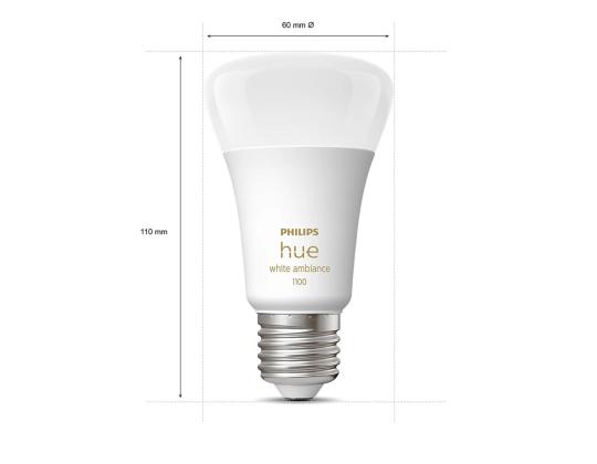 Philips Hue White Ambiance E27, 3 kpl, himmennyskytkin - Älykäs valon aloitussarja