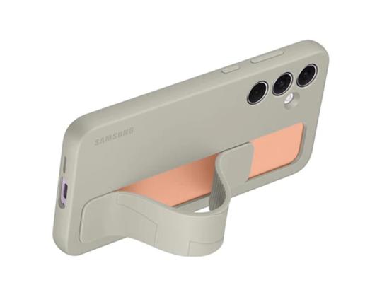 Samsung Standing Grip Case, Galaxy A55, harmaa - Kotelo
