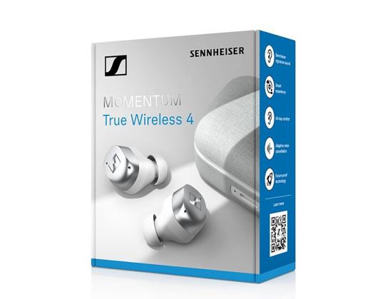 Sennheiser MOMENTUM True Wireless 4, mürasummutus, valkoinen - Täisjohtovabad kuulokkeet