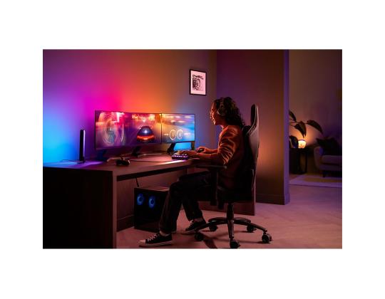 Philips Hue Play Gradient PC Lightstrip, 3x 24´´-27´´ + silta, musta/valkoinen - LED-valonauha PC:lle