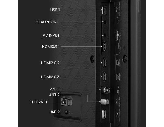 Hisense A6K, 50´´, Ultra HD, LED LCD, seisova, musta - TV