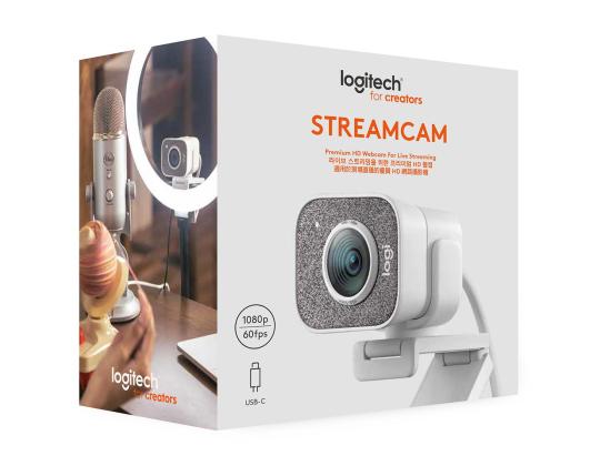 Logitech StreamCam, FHD, valkoinen - verkkokamera