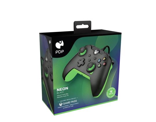 PDP Xbox Series X|S & PC Neon Black Controller - Pult