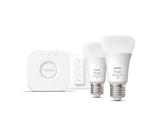 Philips Hue White and Color Starter Kit, E27, 2 kpl, värillinen - Älykäs valosarja