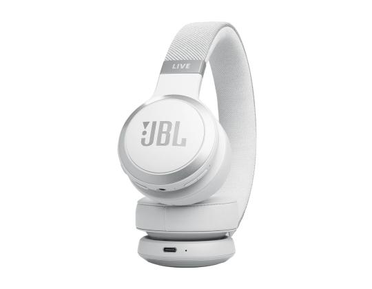 JBL Live 670NC, mukautuva melunvaimennus, valkoinen - langattomat korvakuulokkeet