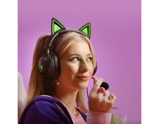 Razer Kraken Kitty V2, musta - langalliset kuulokkeet