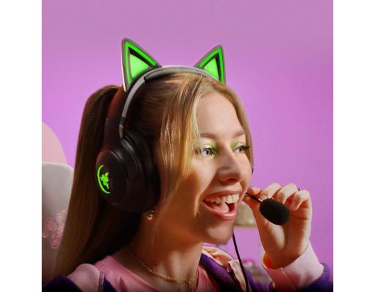 Razer Kraken Kitty V2, musta - langalliset kuulokkeet