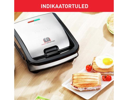 Tefal Snack Collection, 700 W, ruostumaton teräs - Sandwich-grilli vaihdettavilla levyillä