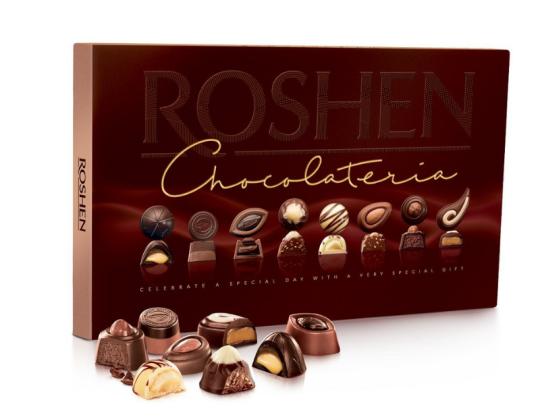 Valikoima suklaakarkkeja ROSHEN Chocolateria 194g