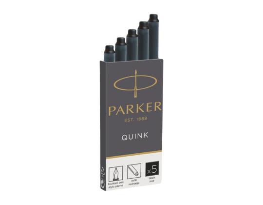 Täytekynän mustepatruuna PARKER musta 5 kpl pakkauksessa
