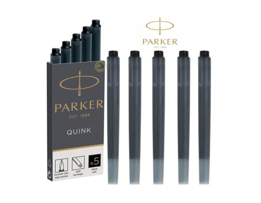 Täytekynän mustepatruuna PARKER musta 5 kpl pakkauksessa