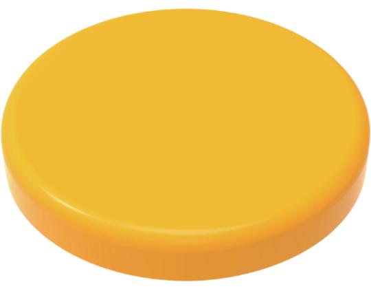 Valkotaulu magneetit DAHLE 24mm keltainen 6kpl