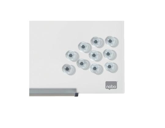 Magneetit lasitaululle 30mm läpinäkyvä 10kpl/pkt