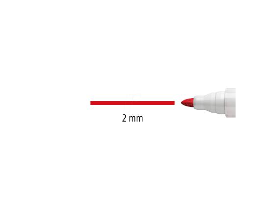 Sarja taulun tusseja kartiomaisella kärjellä STAEDTLER Lumocolor 351 kartiomaisella kärjellä 6 väriä